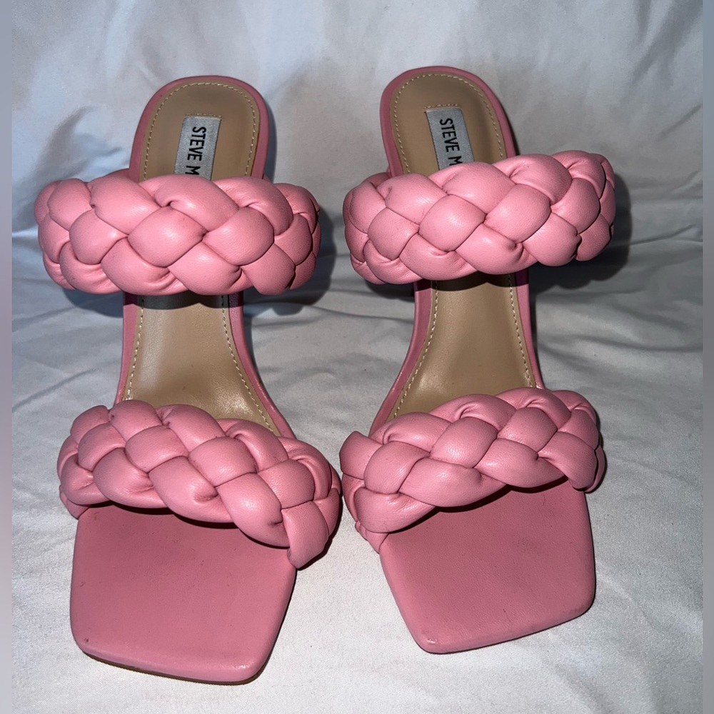 Steve Madden Kenley Woven Slide Sandal PINK